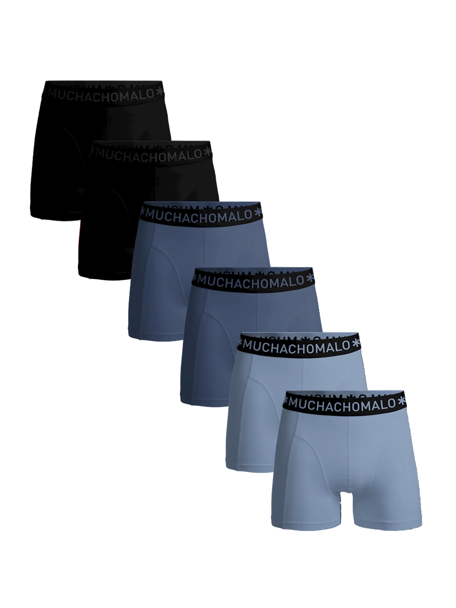 Muchachomalo Heren 6-pack boxershorts effen