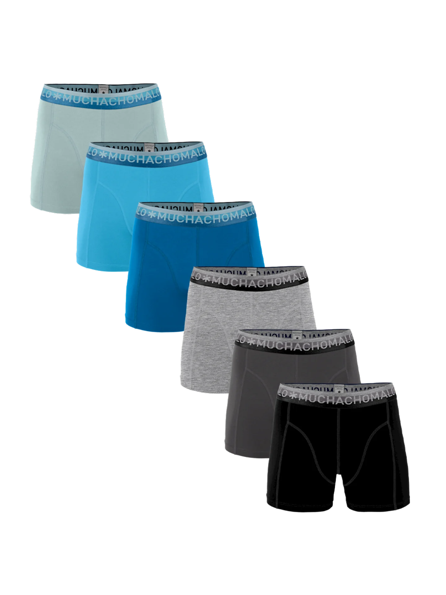 Muchachomalo Heren 6-pack boxershorts effen