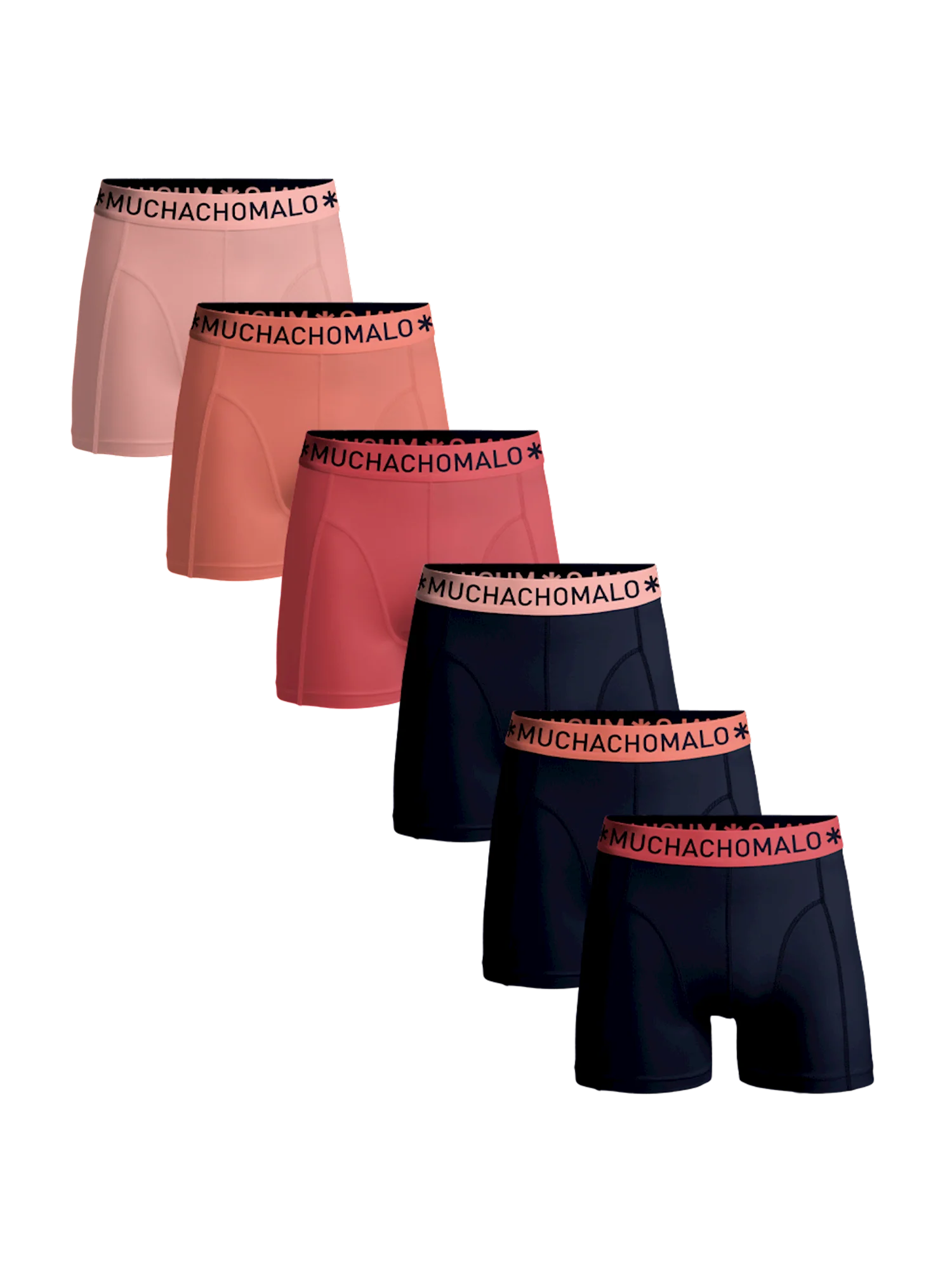 Muchachomalo Heren 6-pack boxershorts effen