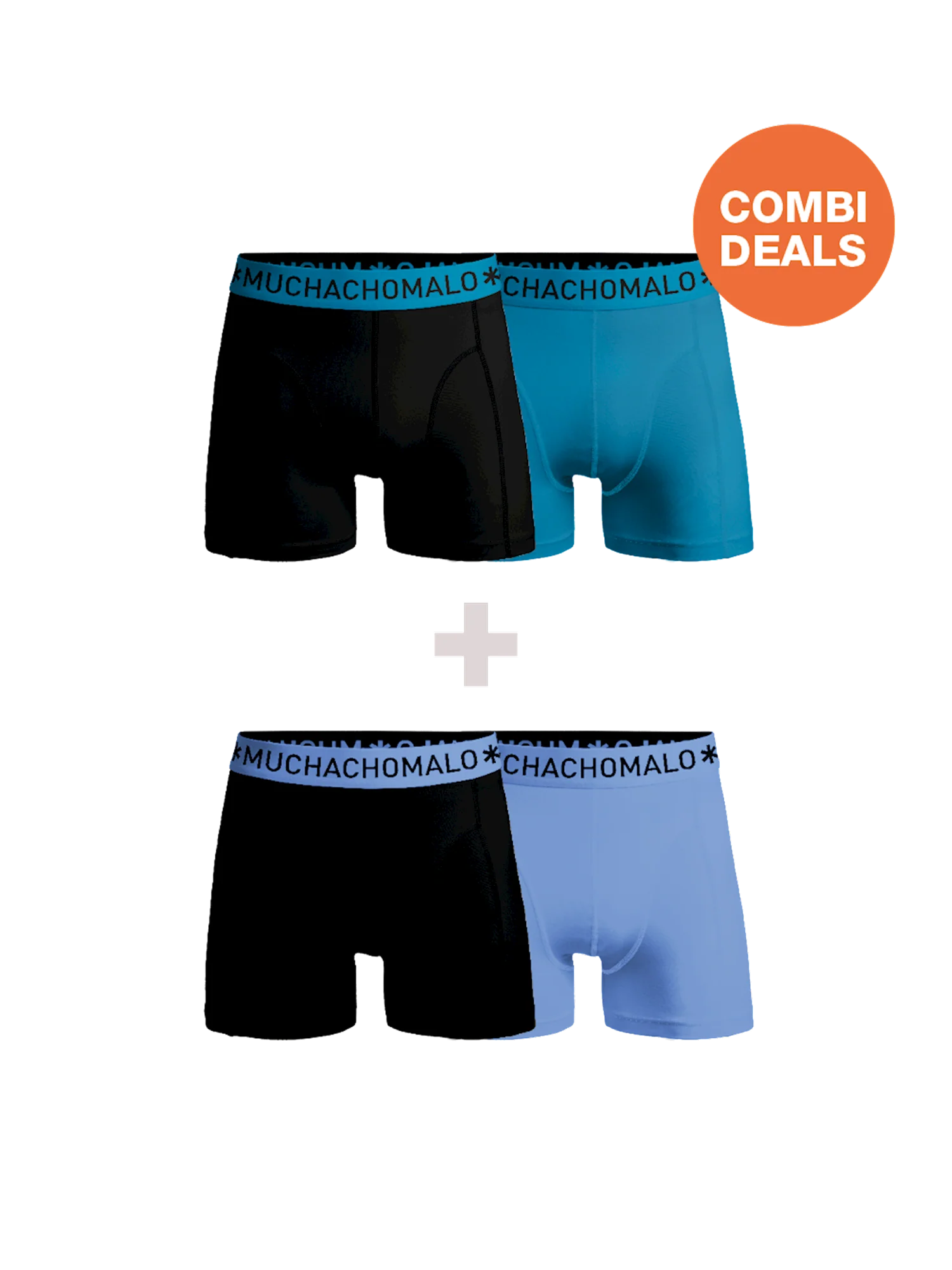 Muchachomalo Heren 2+2-pack boxershorts print