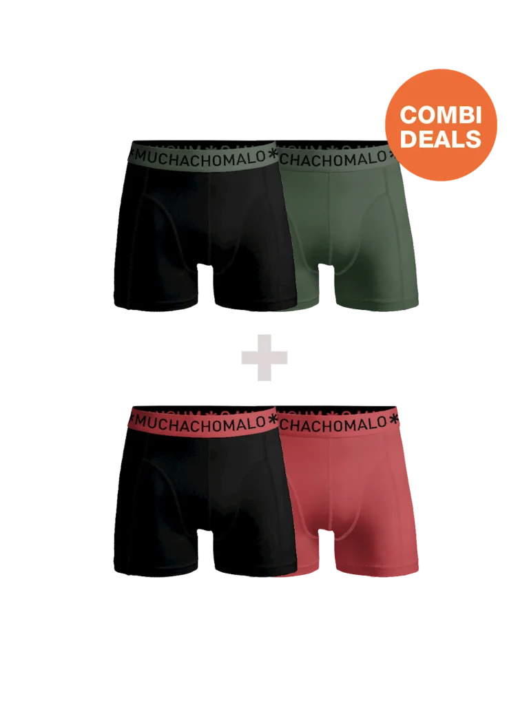 Muchachomalo Heren 2+2-pack boxershorts print