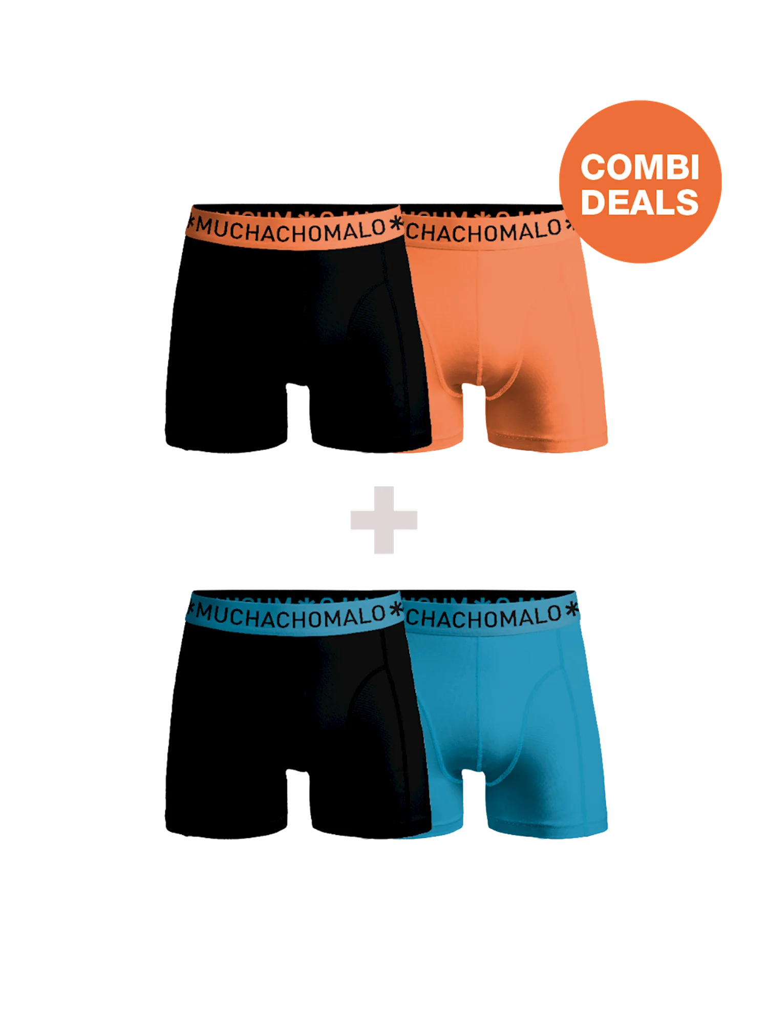 Muchachomalo Heren 2+2-pack boxershorts print