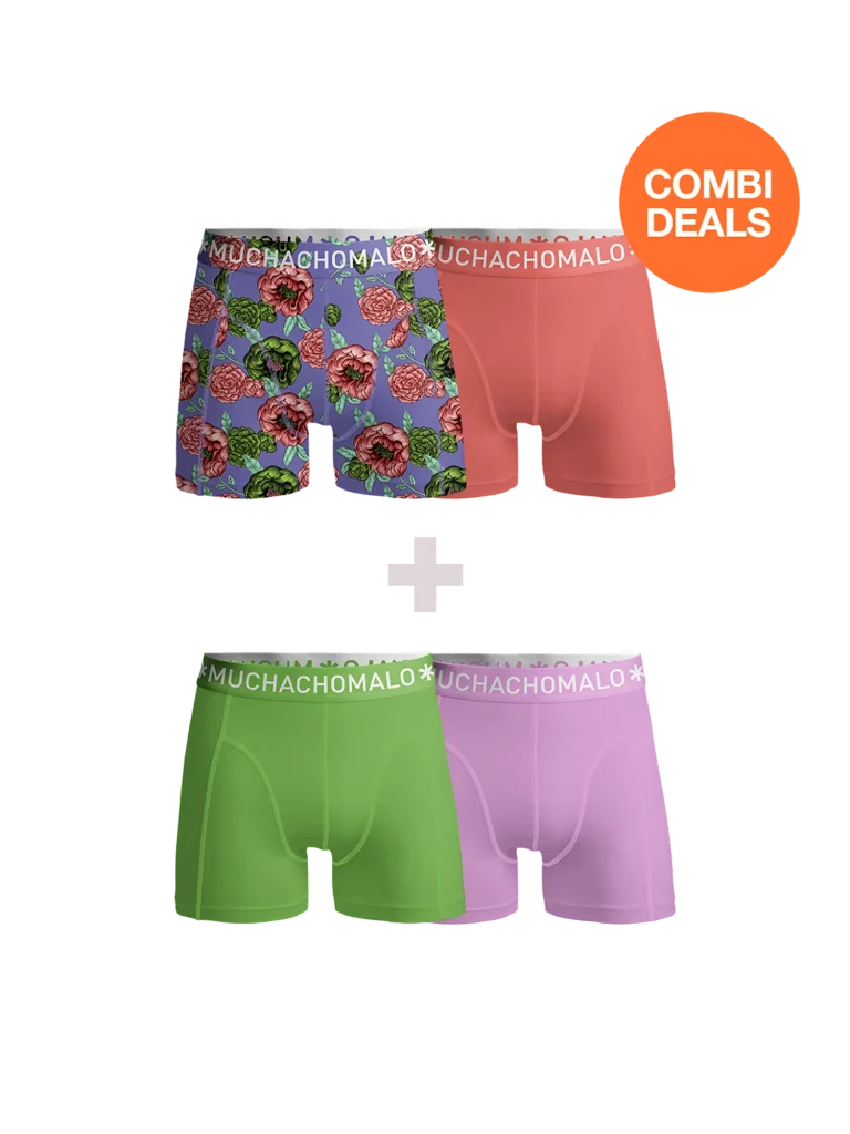 Muchachomalo Heren 2+2-pack boxershorts print