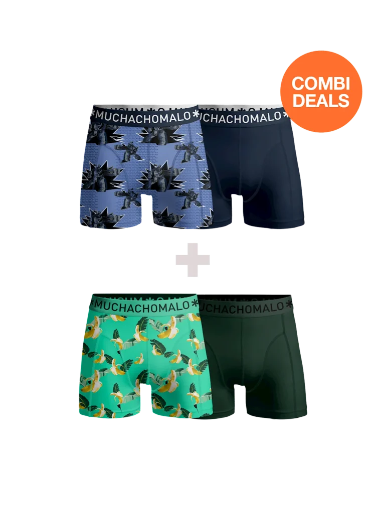 Muchachomalo Heren 2+2-pack boxershorts print