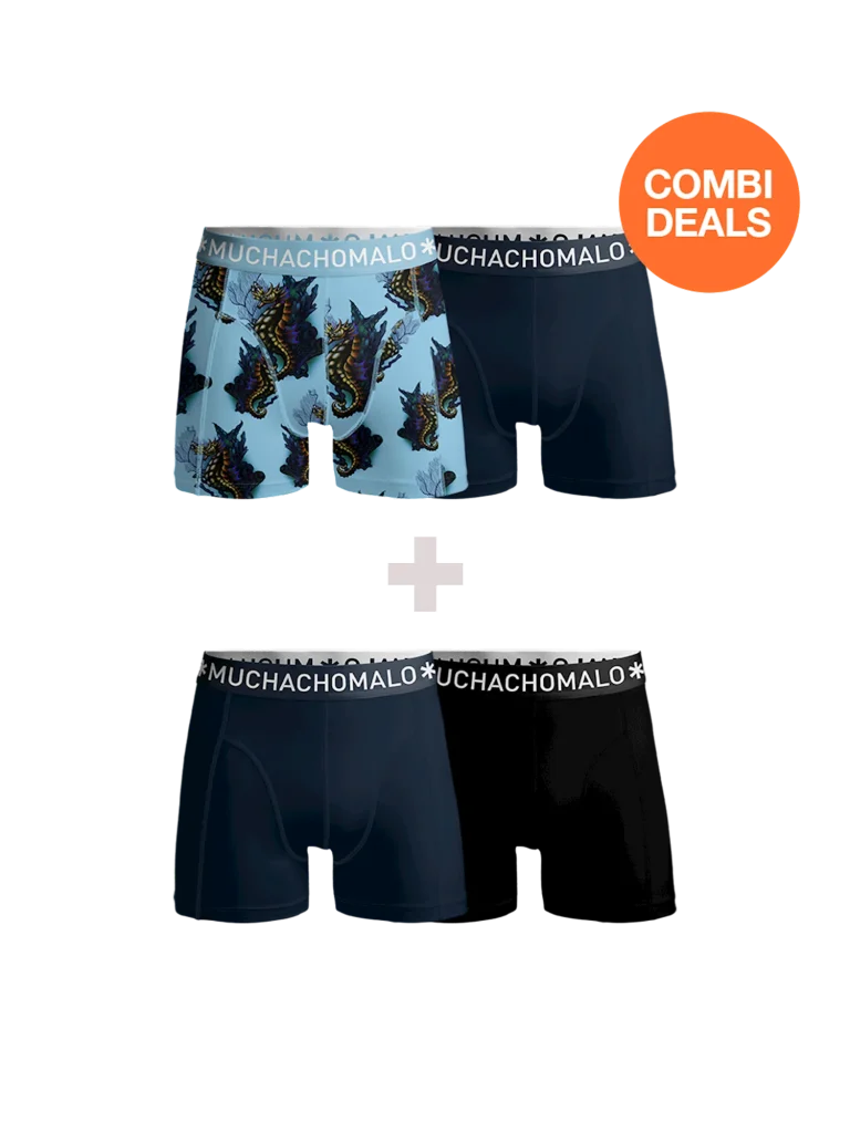 Muchachomalo Heren 2+2-pack boxershorts print