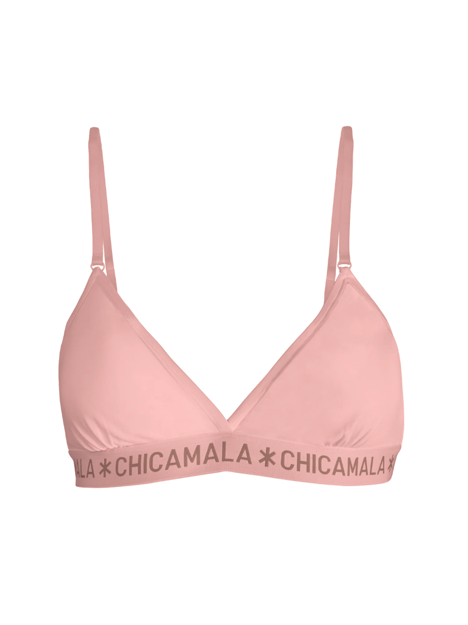 Muchachomalo Dames 1-pack triangle top effen pastelc