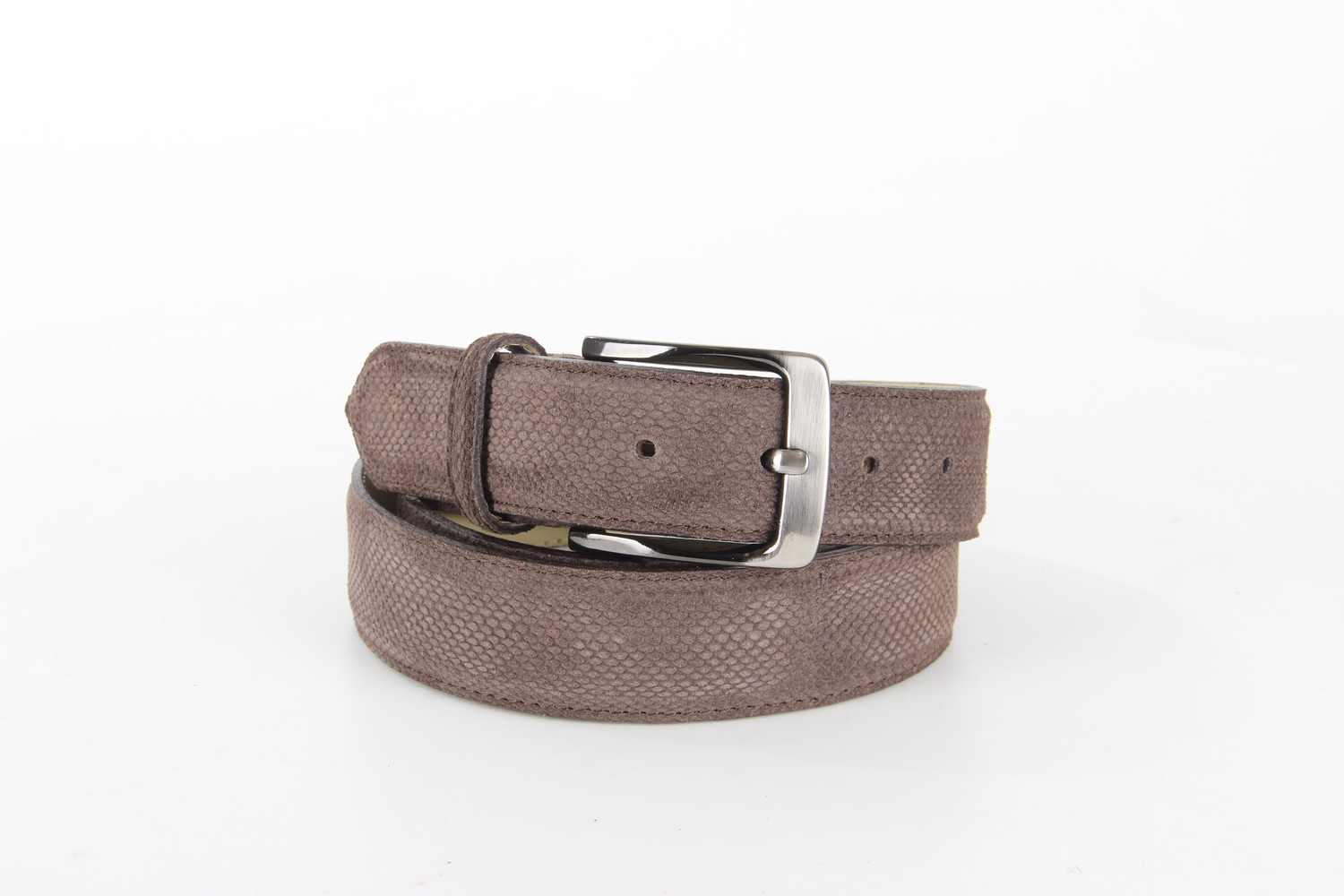 Rehab Belt grand suede grey/brown heren riemen