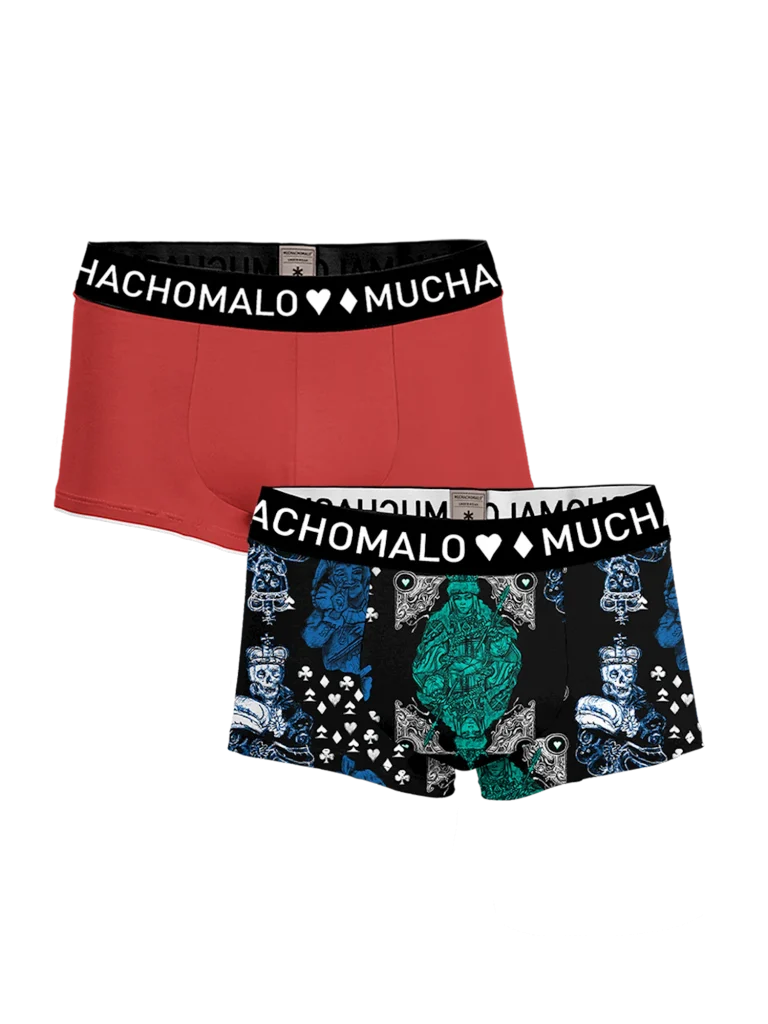 Muchachomalo Heren 2-pack trunks money & gamble