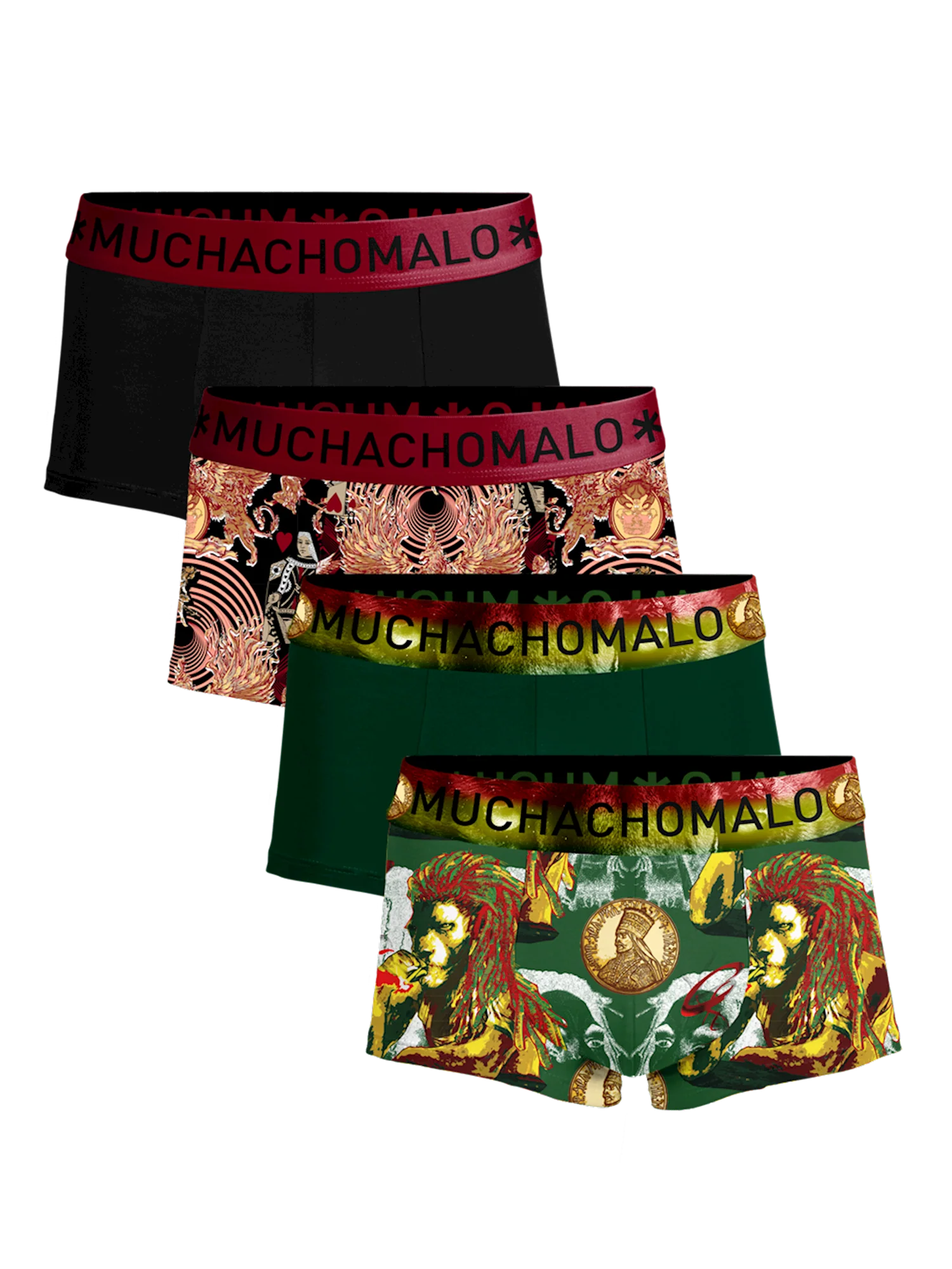 Muchachomalo Heren 4-pack trunks bobmalo queen