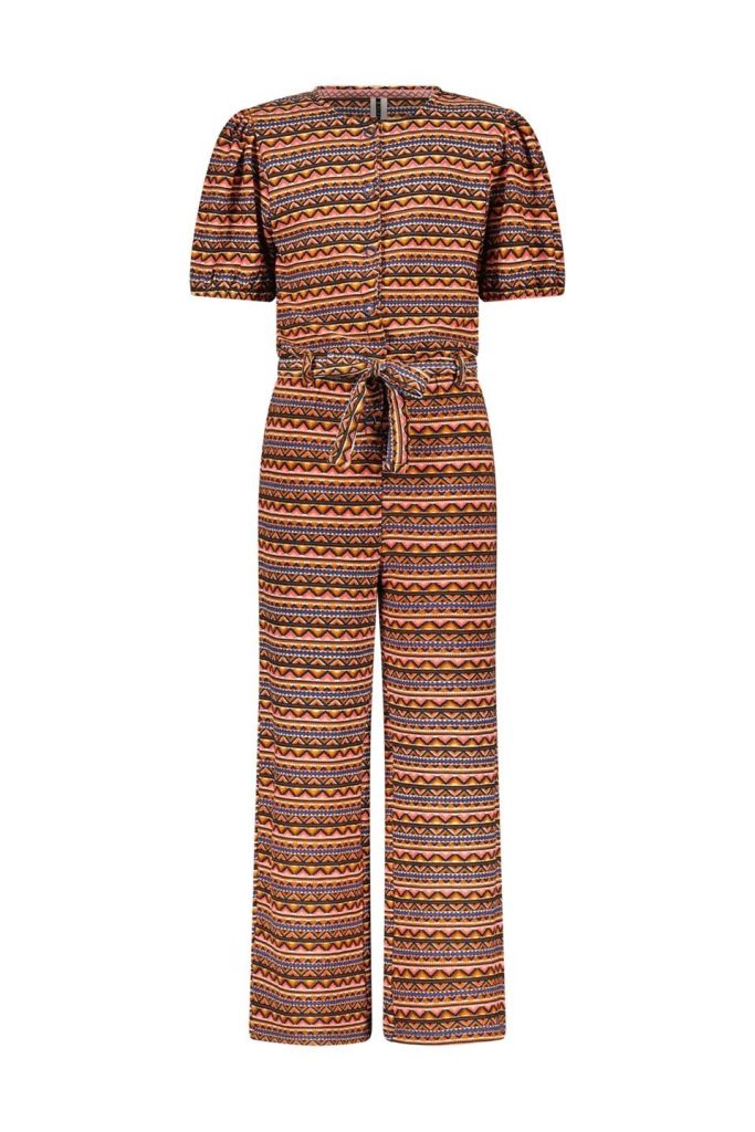 B.Nosy Meisjes jumpsuit babette blush aztec aop