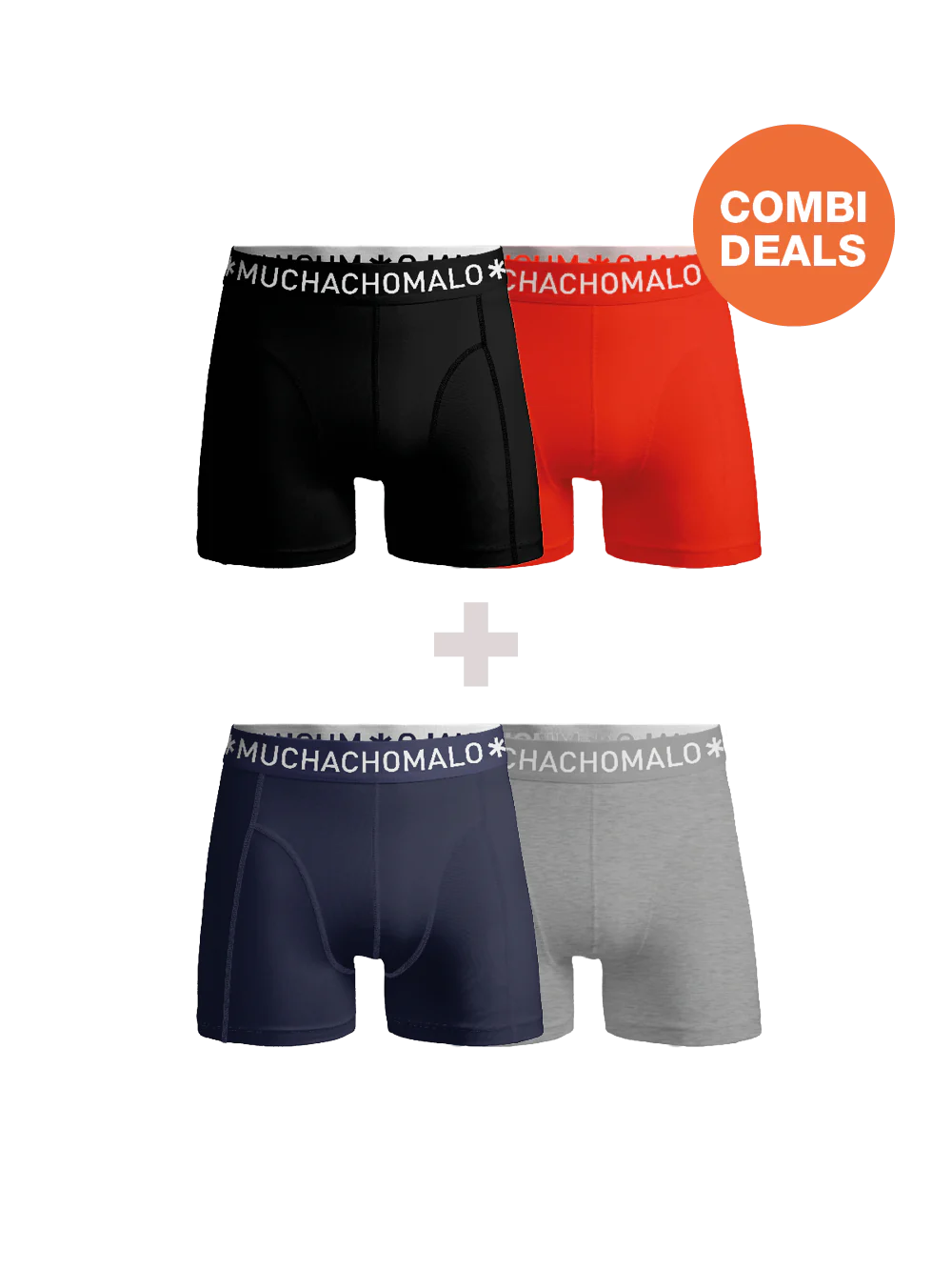 Muchachomalo Heren 2+2-pack boxershorts