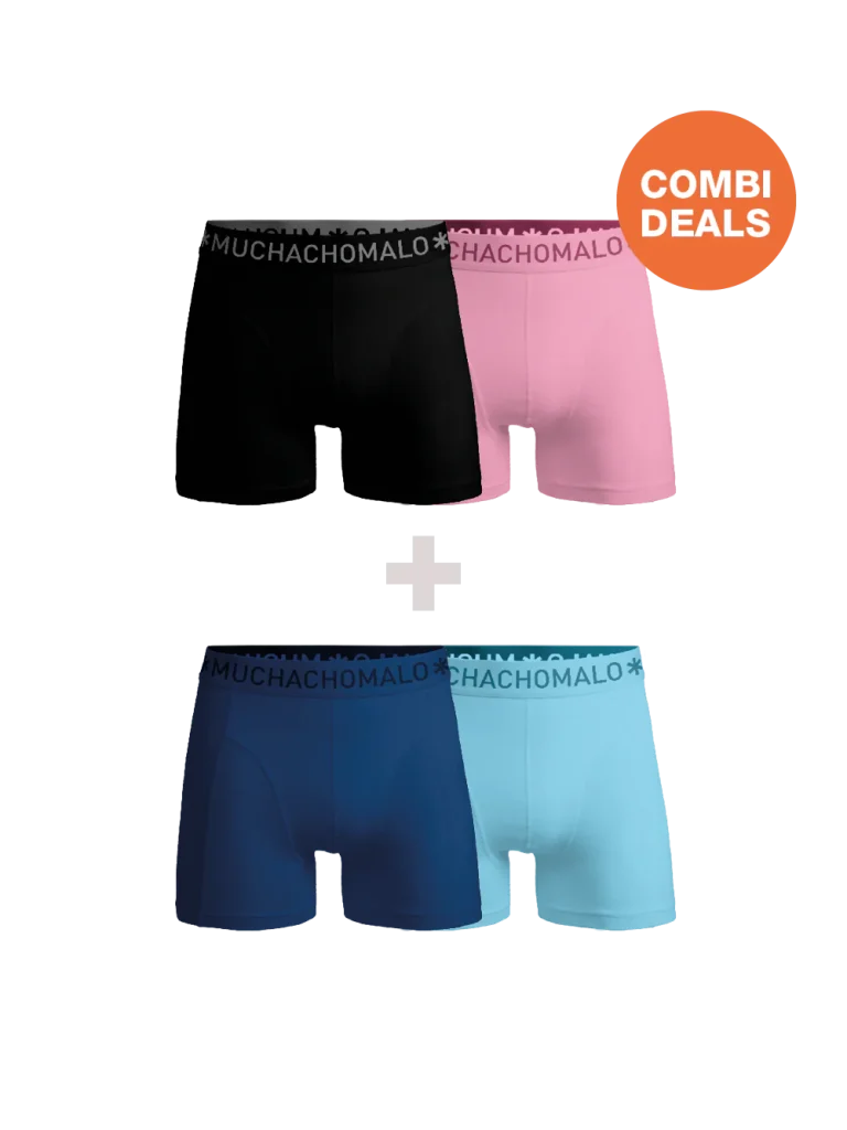 Muchachomalo Heren 2+2-pack boxershorts microfiber