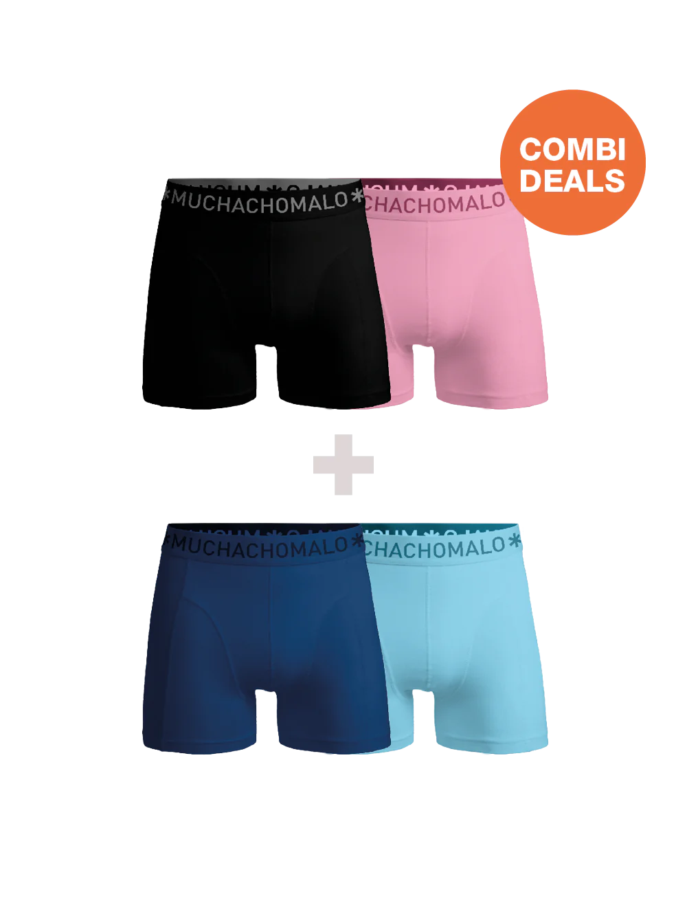 Muchachomalo Heren 2+2-pack boxershorts microfiber