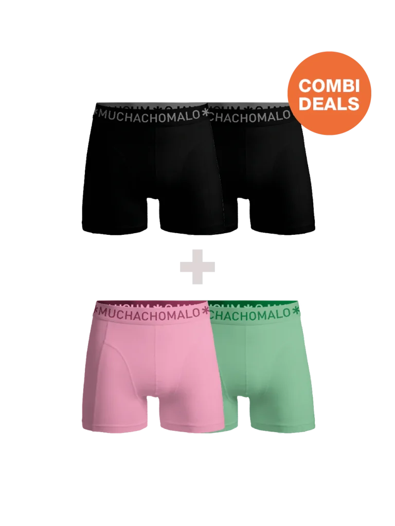 Muchachomalo Heren 2+2-pack boxershorts microfiber