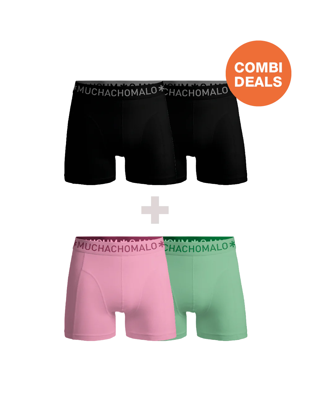 Muchachomalo Heren 2+2-pack boxershorts microfiber