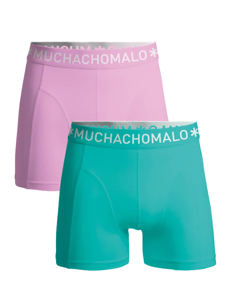 Muchachomalo Jongens 2-pack boxershorts effen