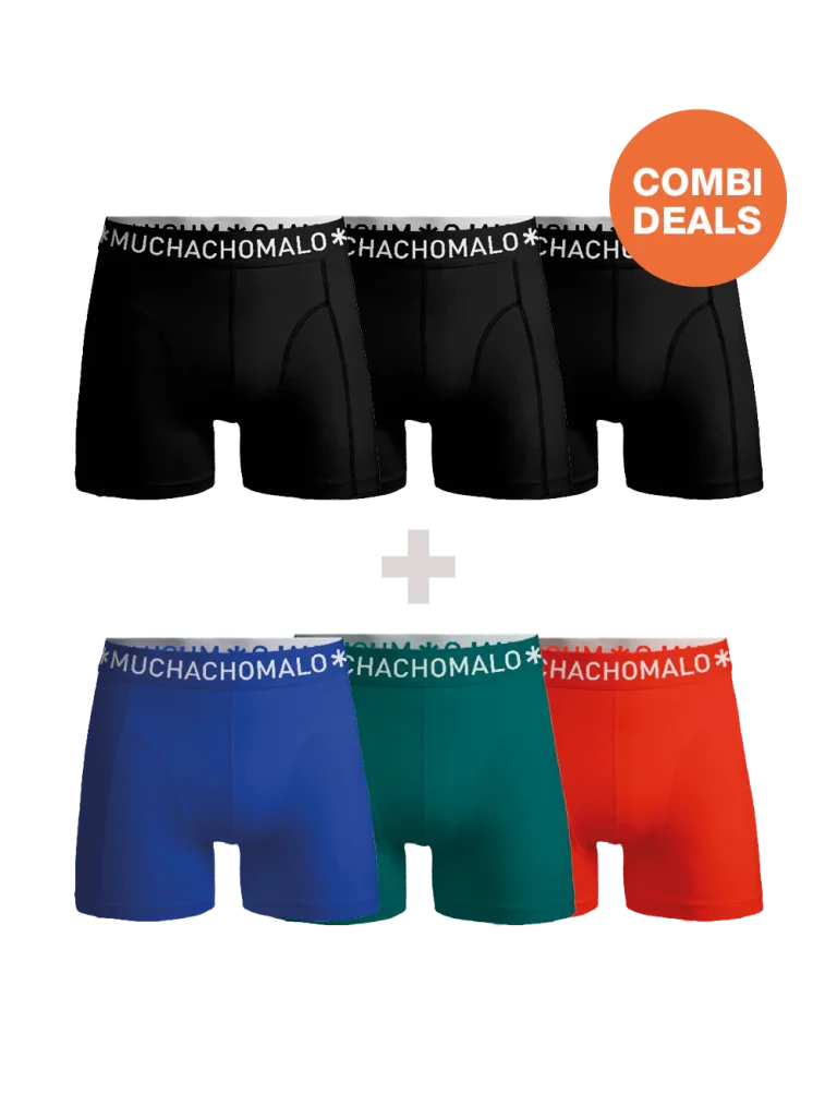 Muchachomalo Heren 3+3-pack boxershorts