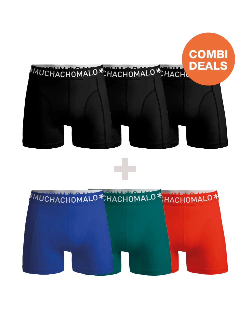 Muchachomalo Heren 3+3-pack boxershorts