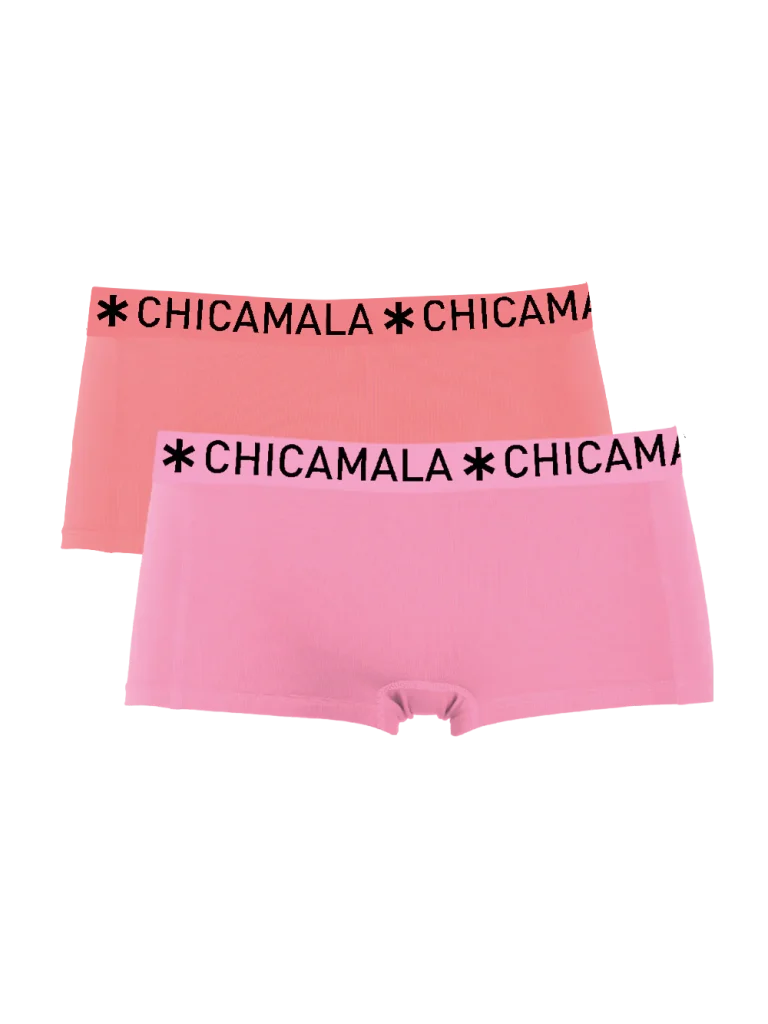 Muchachomalo Meisjes 2-pack boxershorts effen