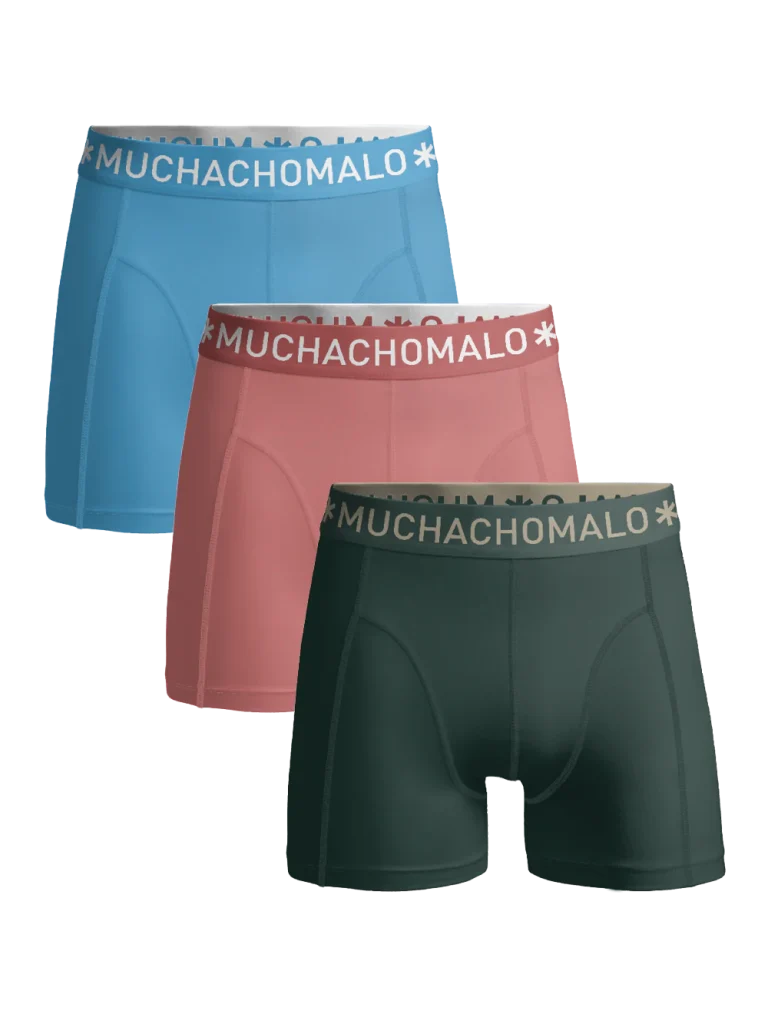 Muchachomalo Heren 3-pack boxershorts effen