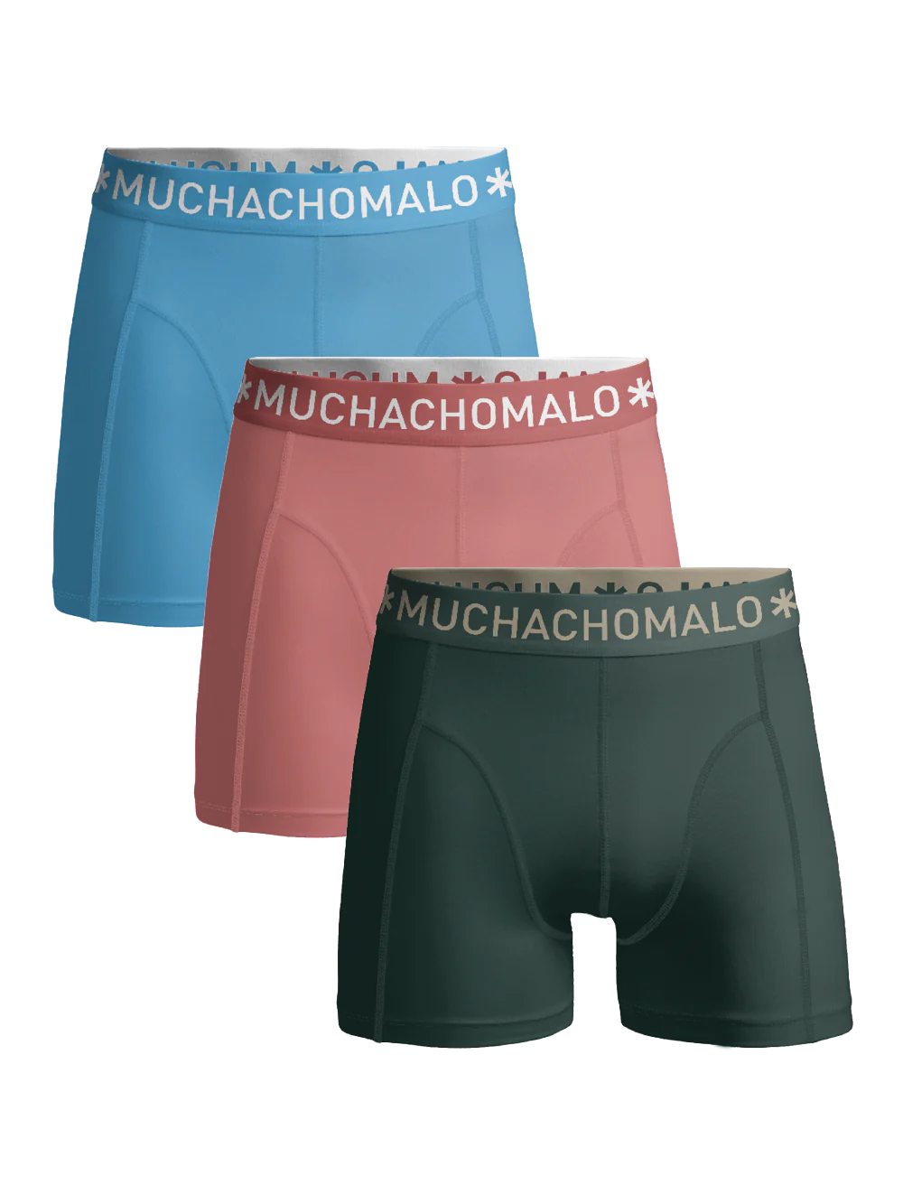 Muchachomalo Heren 3-pack boxershorts effen