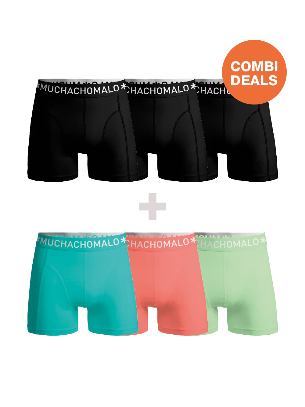 Muchachomalo Heren 3+3-pack boxershorts