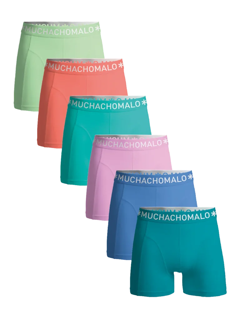 Muchachomalo Heren 6-pack boxershorts effen