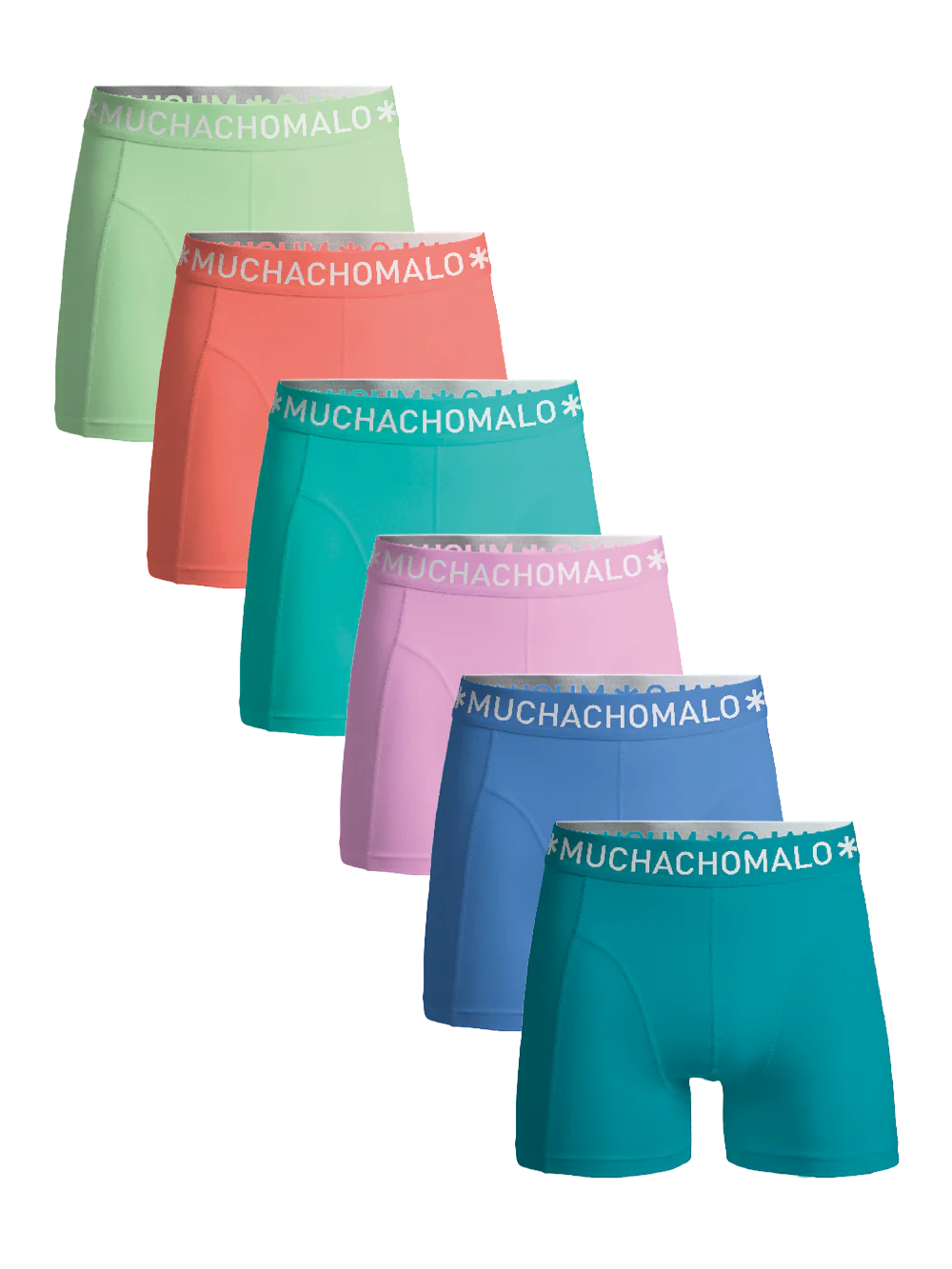 Muchachomalo Heren 6-pack boxershorts effen