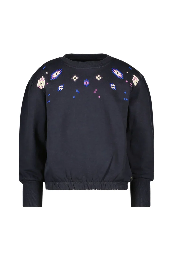 Like Flo Meisjes sweater artwork danee navy