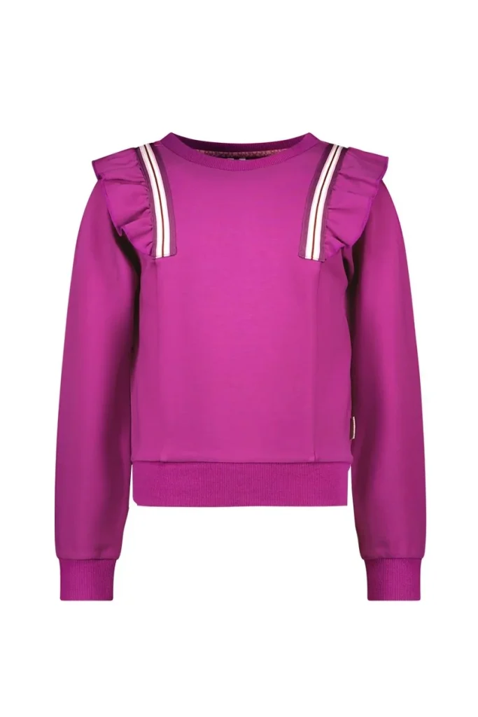 B.Nosy Meisjes sweater ruffel sara electric