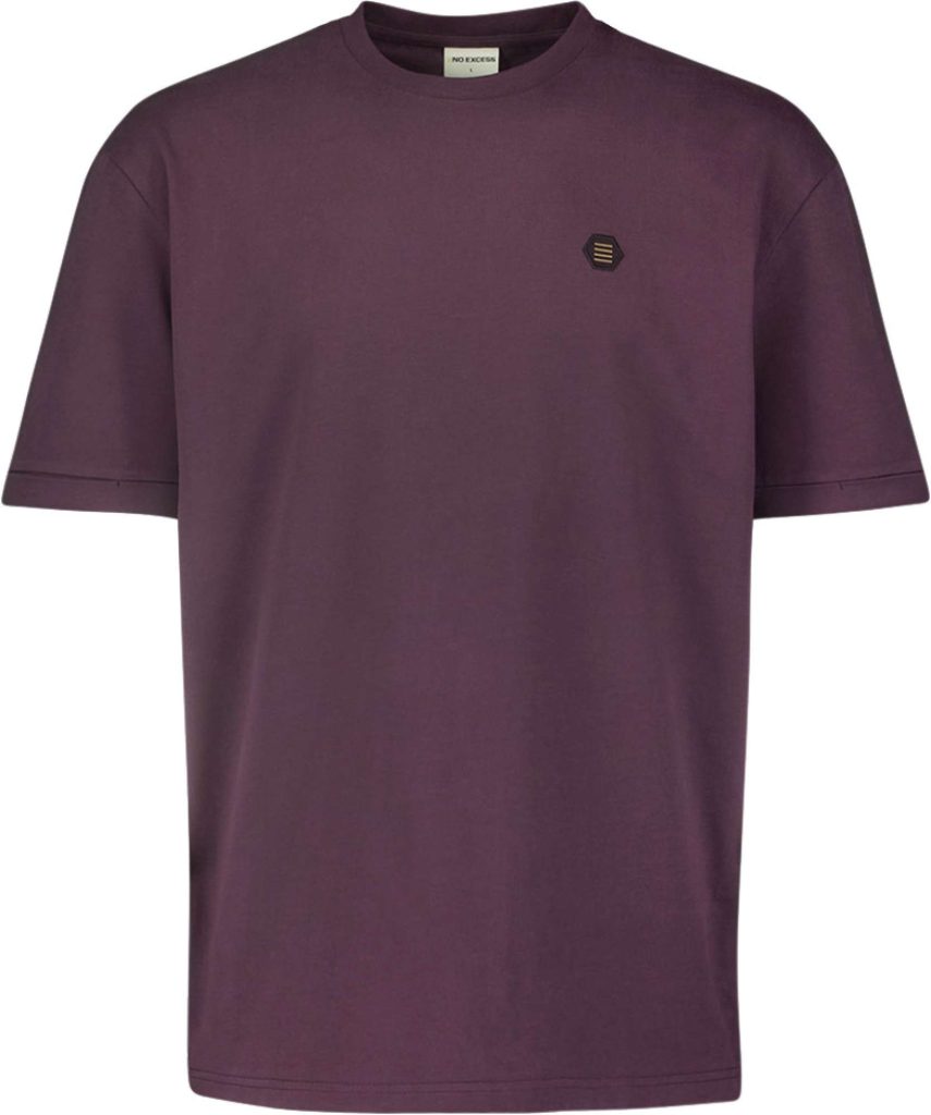 No Excess T-shirt crewneck aubergine