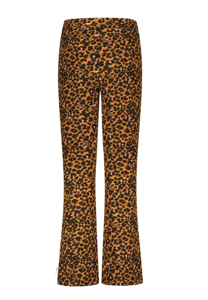 B.Nosy Meisjes flared pants pepper leopard pop