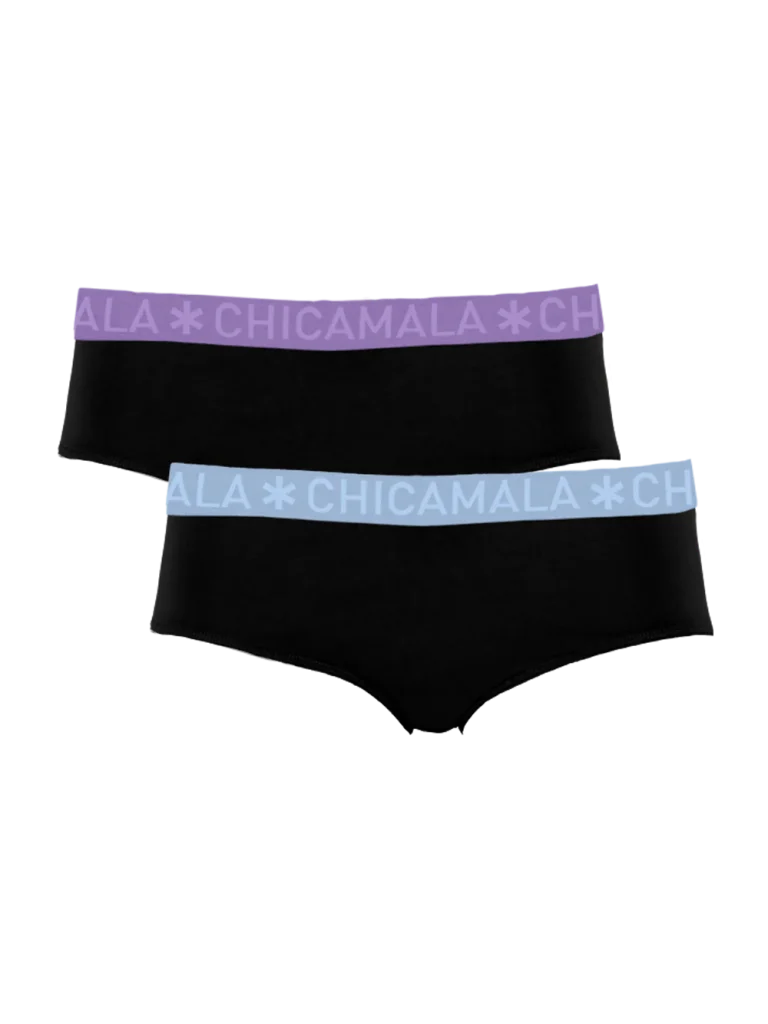 Muchachomalo Dames 2-pack hipster effen