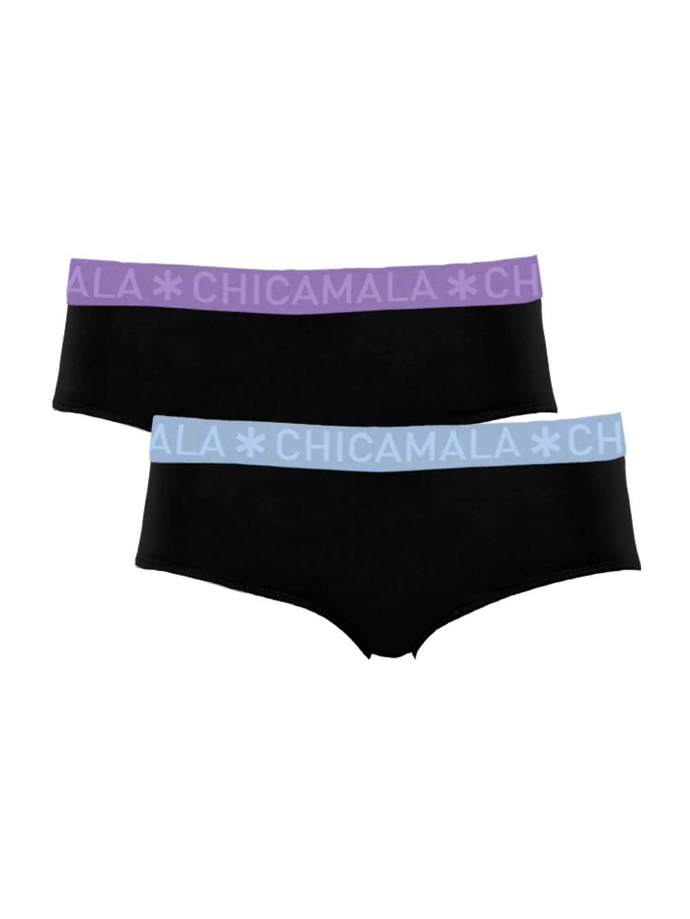 Muchachomalo Dames 2-pack hipster effen