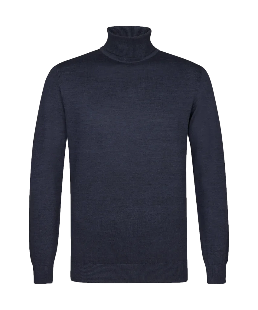 Michaelis Navy coltrui met geribde boord