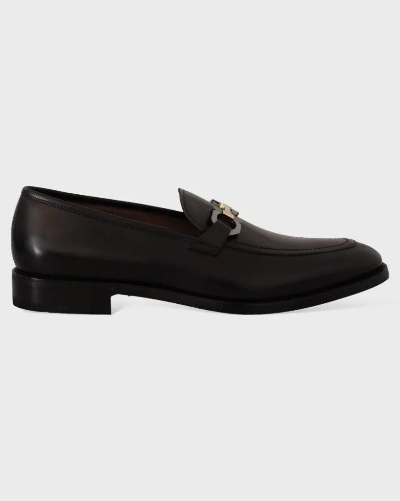 Ferragamo Kalfsleer moccasin formeel schoenen