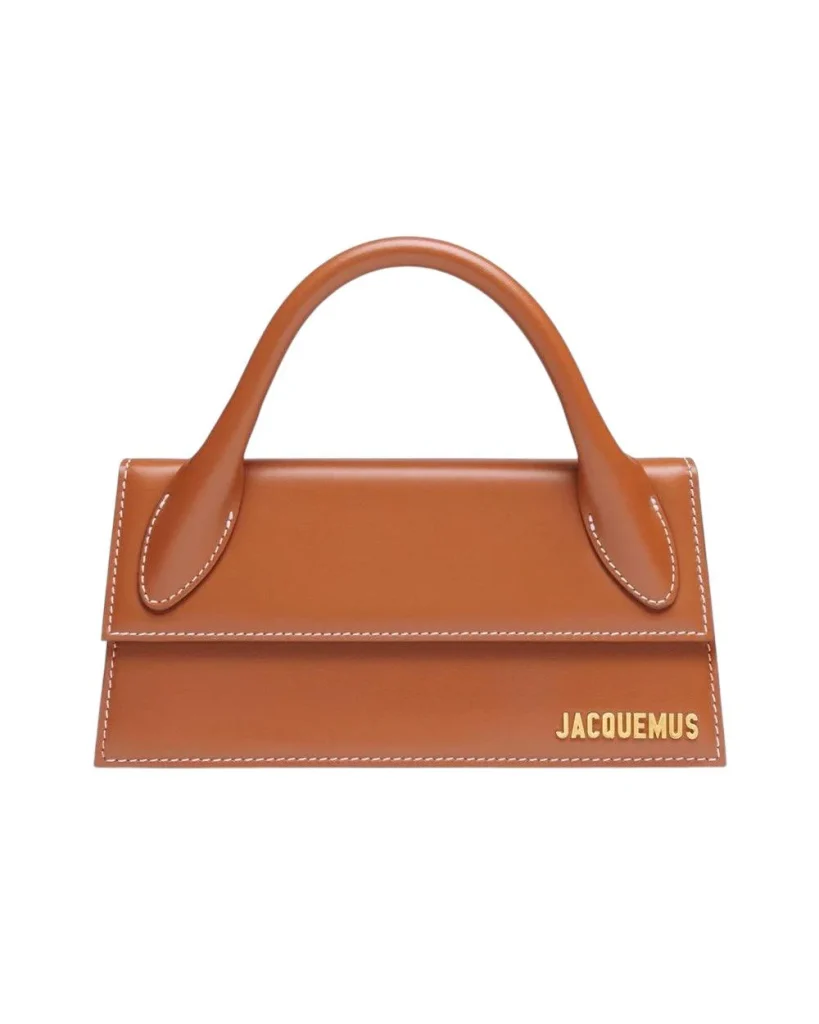 Jacquemus Le chiquito long leer handtas