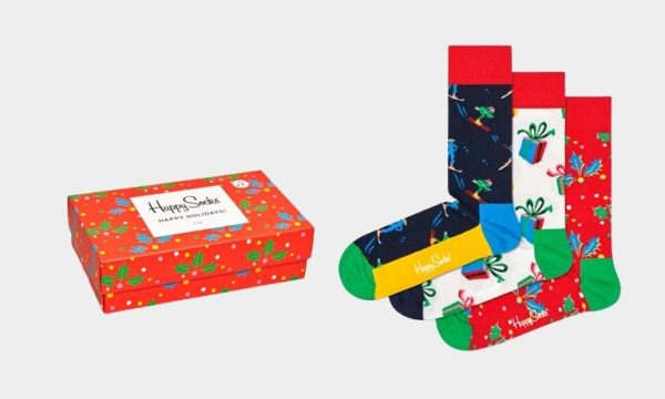 Happy Socks Cadeaubox Sokken Rood Playing Holiday Gift Box XMAS08/6500