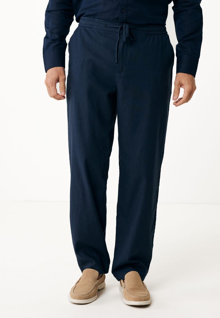 Linnen Broek Ethan Navy