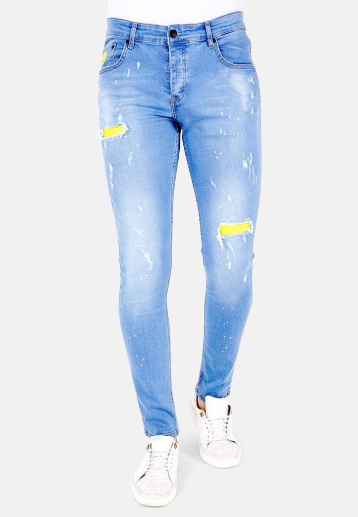 Local Fanatic Licht jeans met gaten 1024