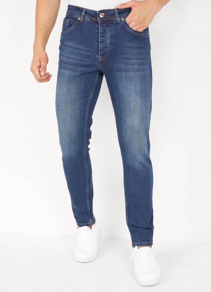 True Rise Donker jeans regular fit