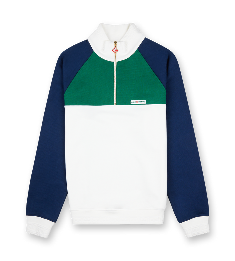 Half Zip Colorblock Sweatshirt - M