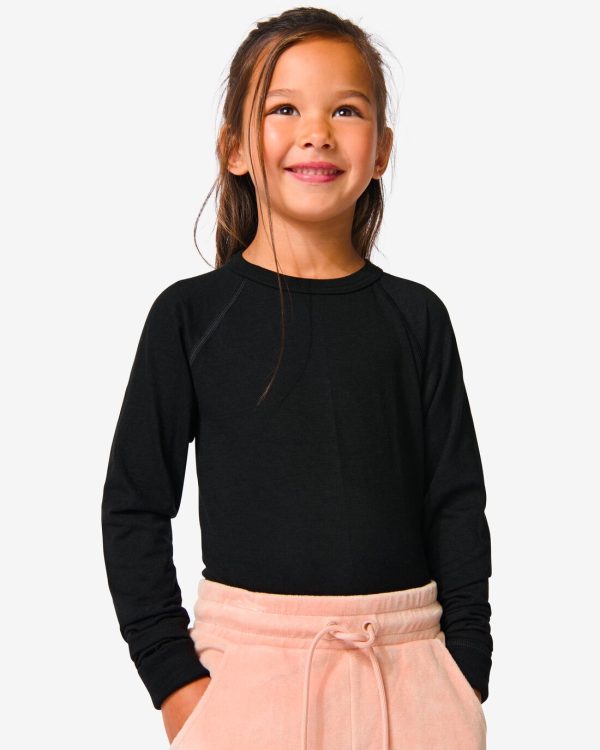 HEMA Kinder Thermo T-shirt Zwart (zwart)