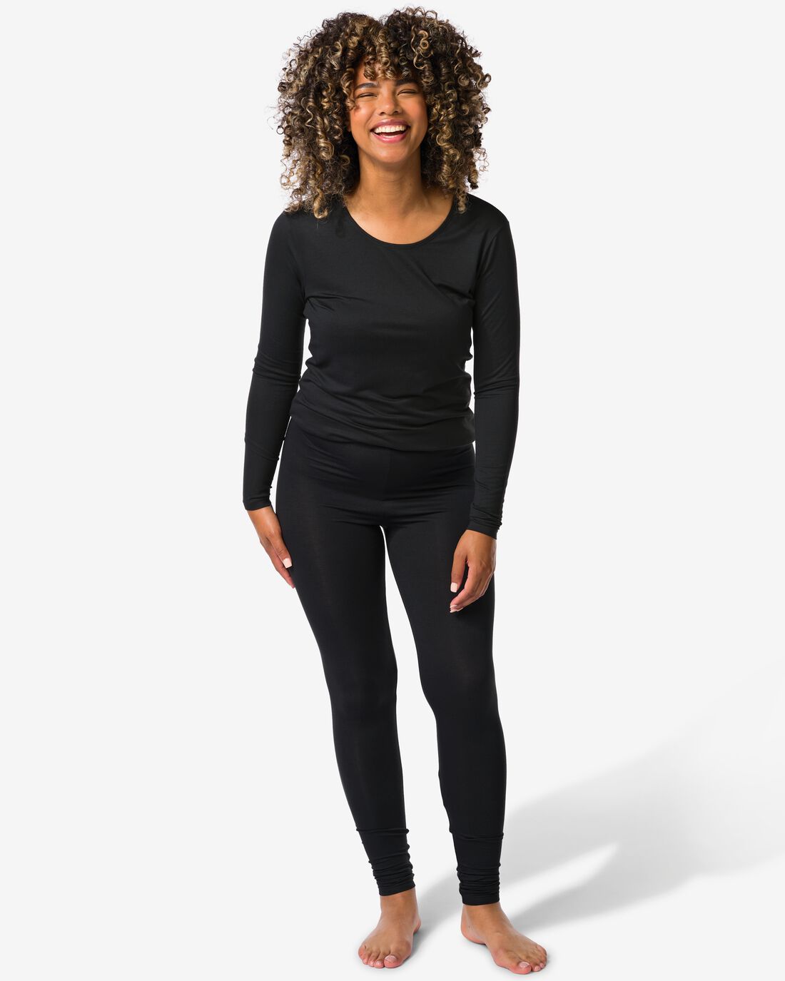 HEMA Dames Thermo Legging Zwart (zwart)