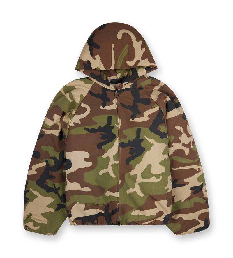 Hooded Jacket Camo - L