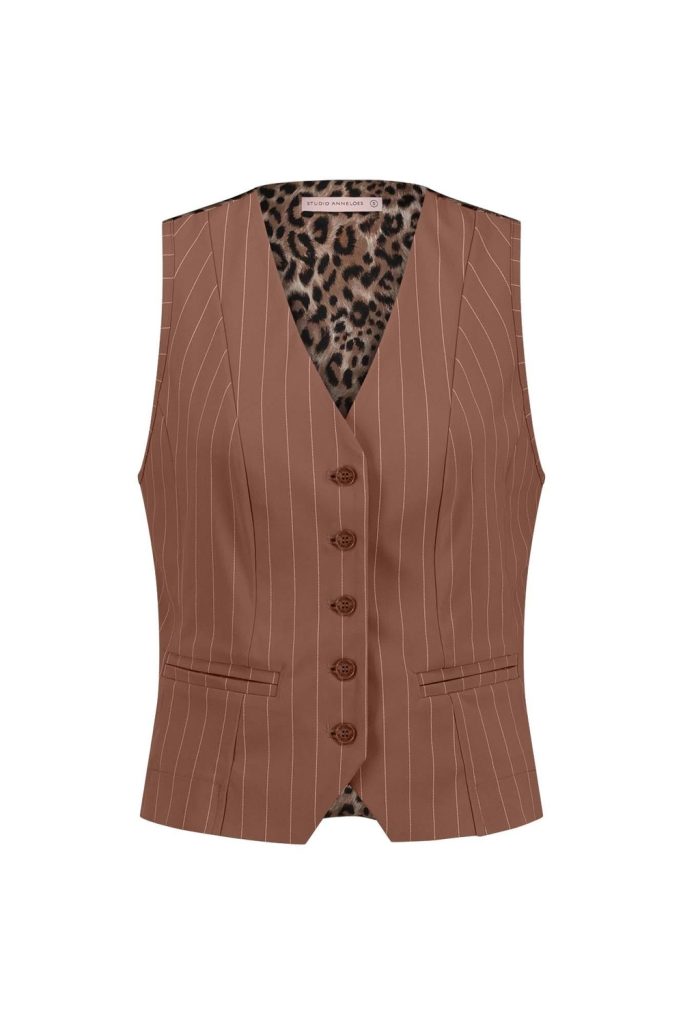 Studio Anneloes Female Vesten Bruno Pinstripe Gilet 11853