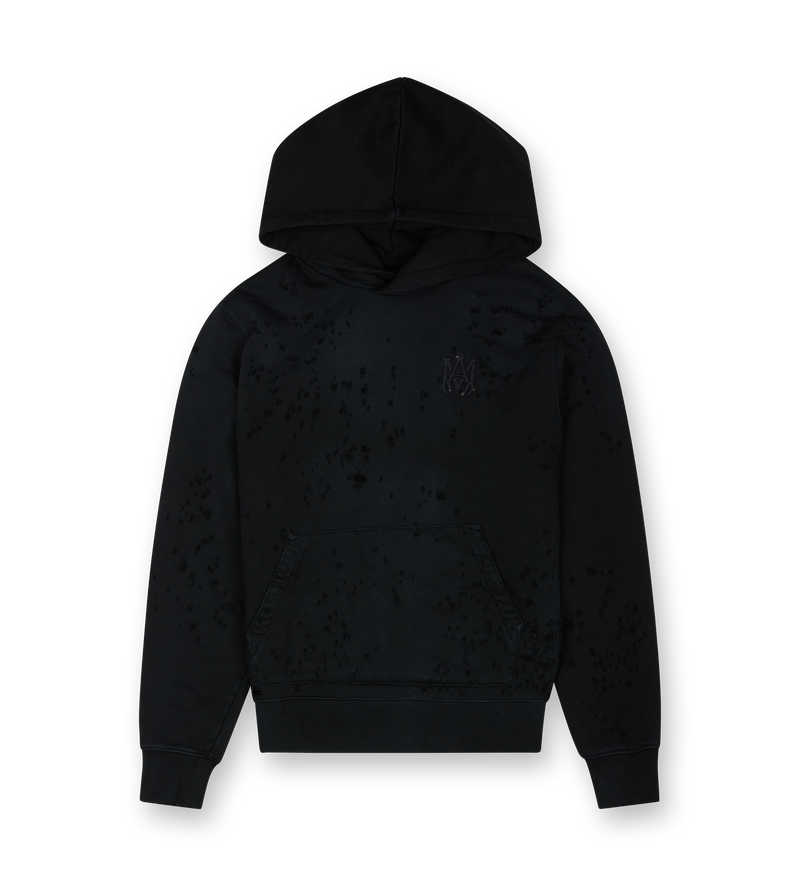 Shotgun Embroidered Hoodie Black - L