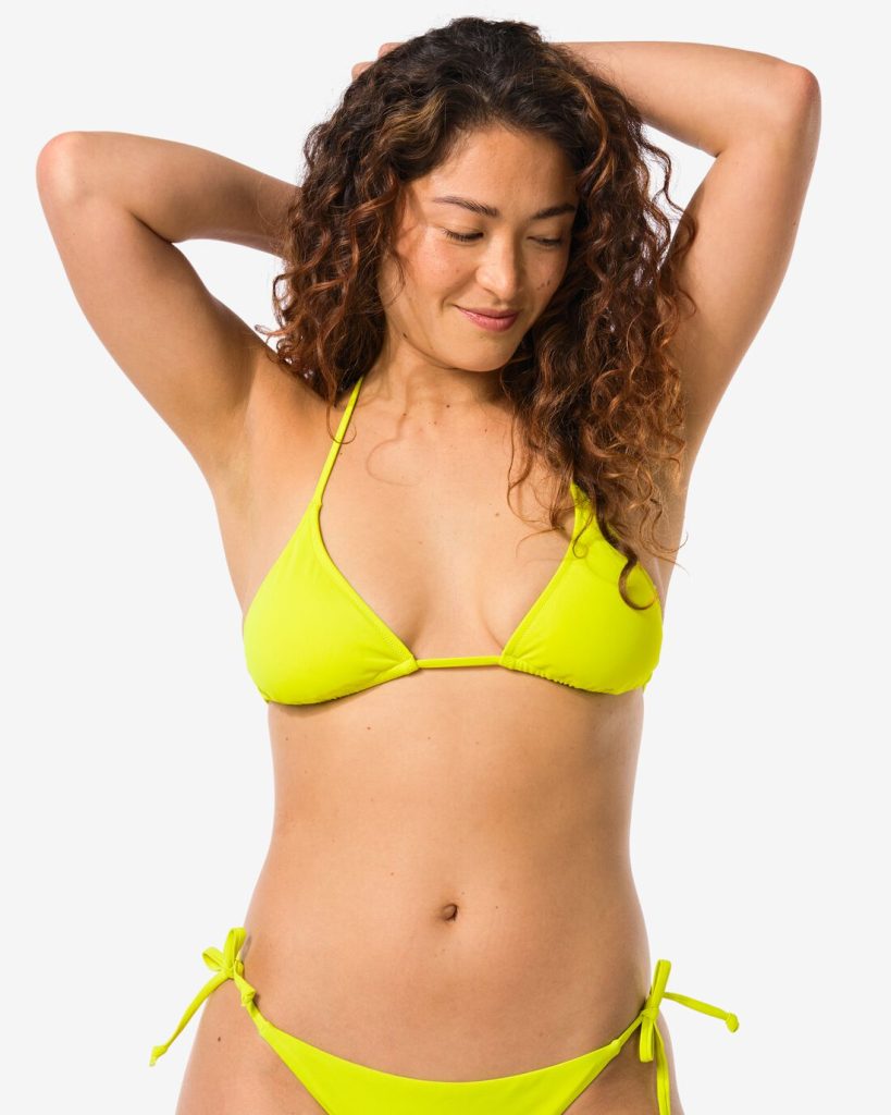 HEMA Dames Triangel Bikinitop Lime (lime)