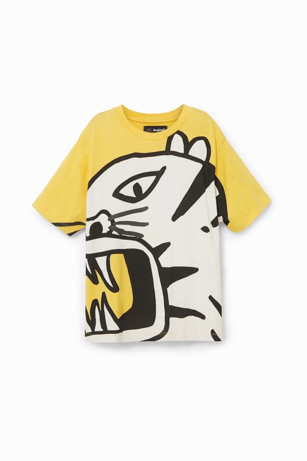 T-shirt met tijger - YELLOW - 5/6