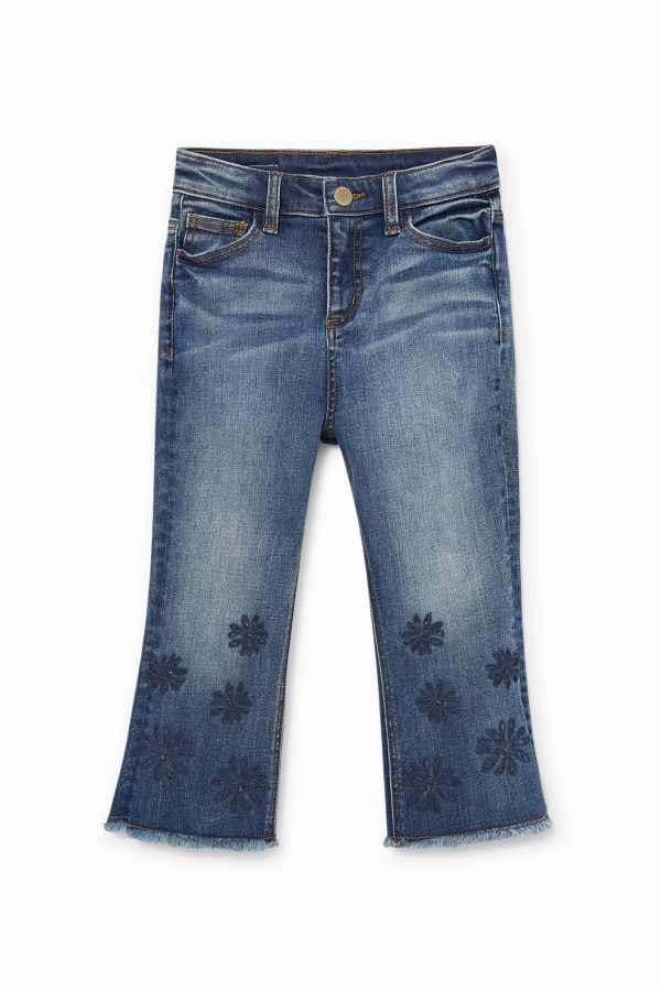 Cropped flared jeans - BLUE - 3/4